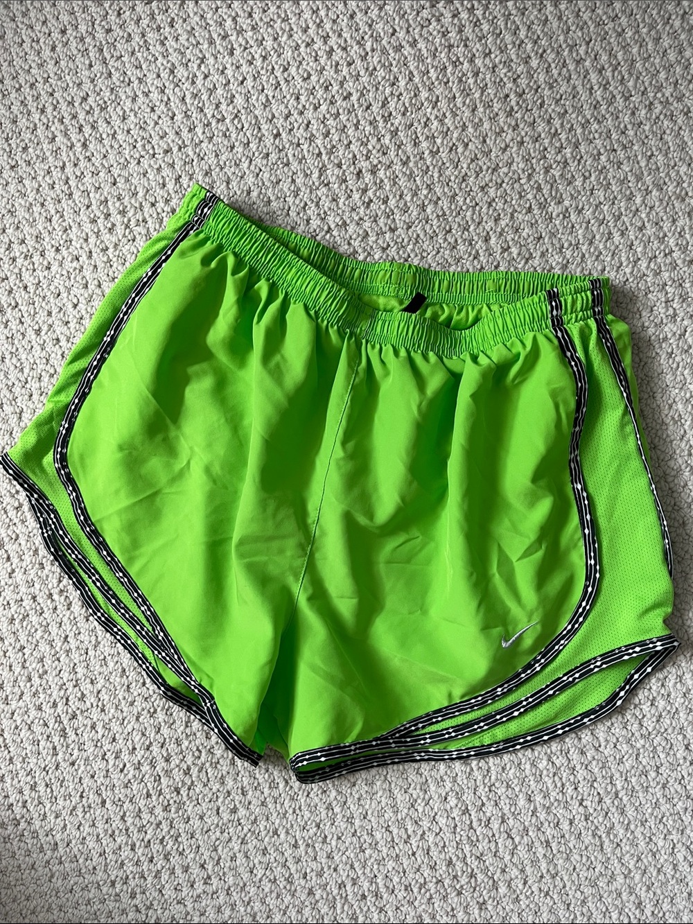 Nike Bright Lime Green Athletic Shorts M women’s run
